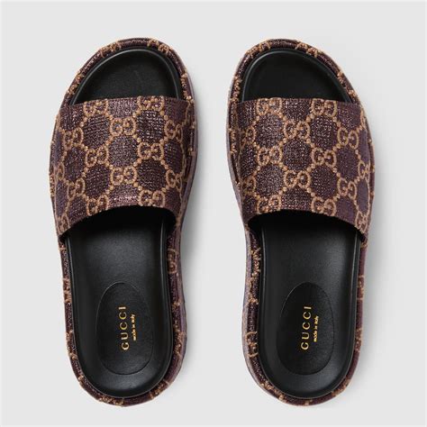 gucci women slip ons|gucci slides sale women's.